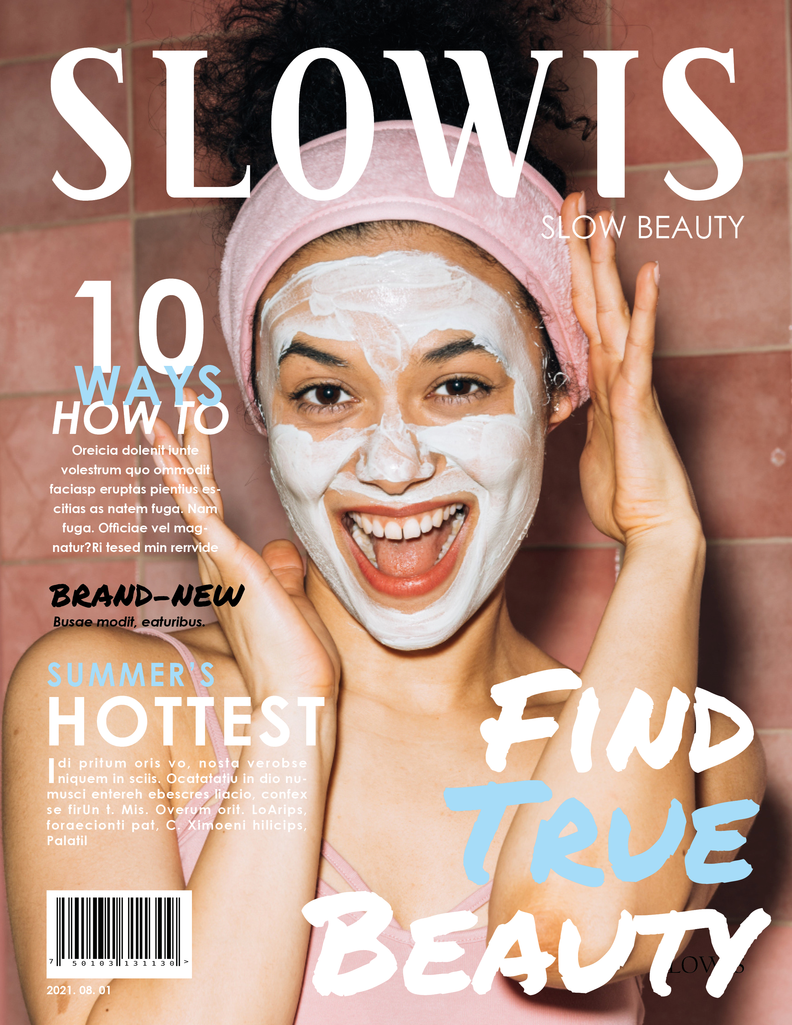 slowis beauty magazine cover